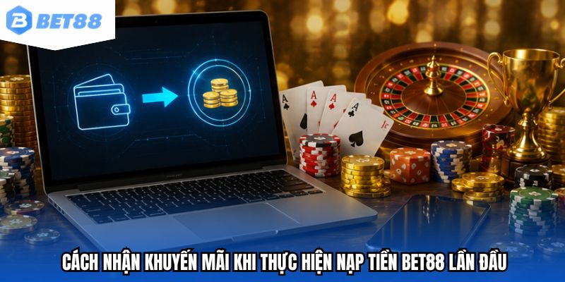 Cách nhận khuyến mãi khi thực hiện nạp tiền BET88 lần đầu