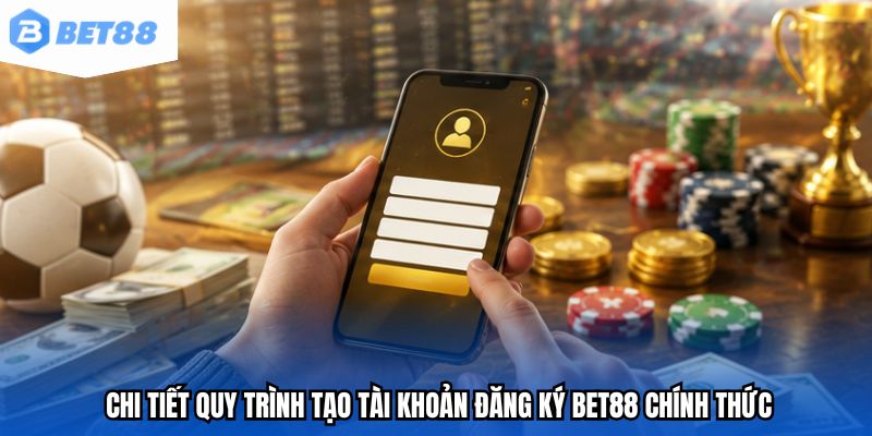 Chi tiết quy trình tạo tài khoản đăng ký BET88 chính thức